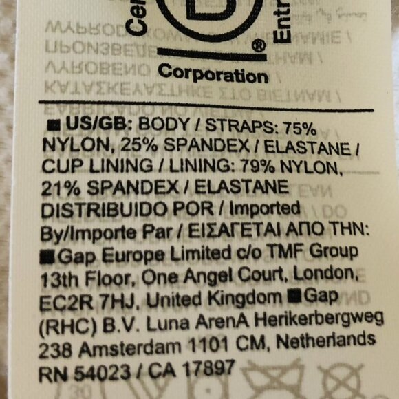 Athleta Vital Bra Racerback Sports Bra Size L Best for A-C cup with Pads White - Picture 11 of 12